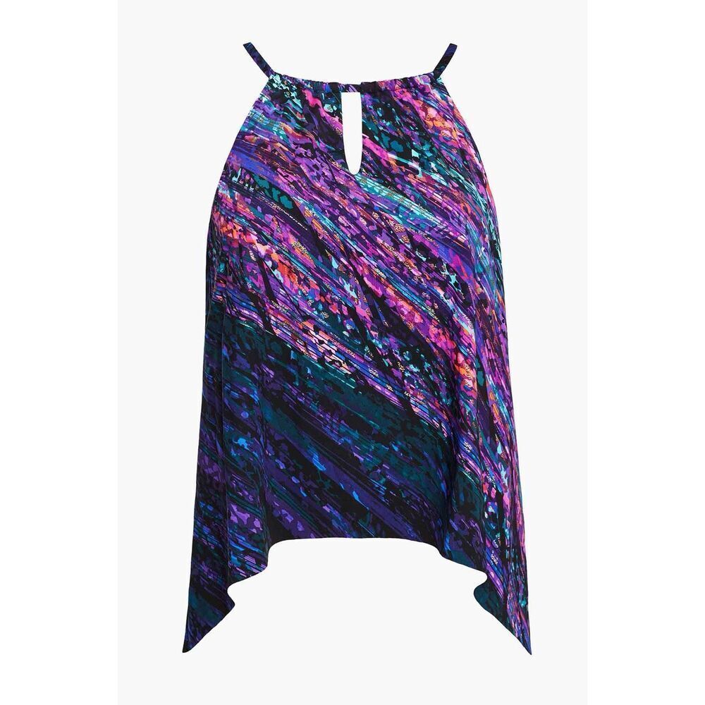 Miraclesuit NWT Peephole Tankini Top Multicolor Size 8